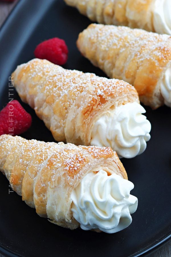 Cream Horns With Puff Pastry Yummi Haus