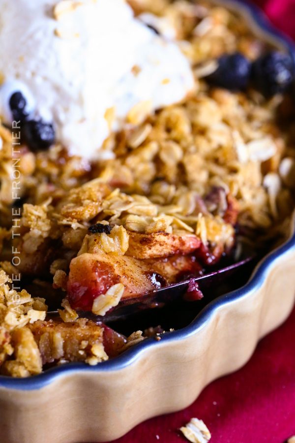 Apple And Blueberry Crumble Yummi Haus