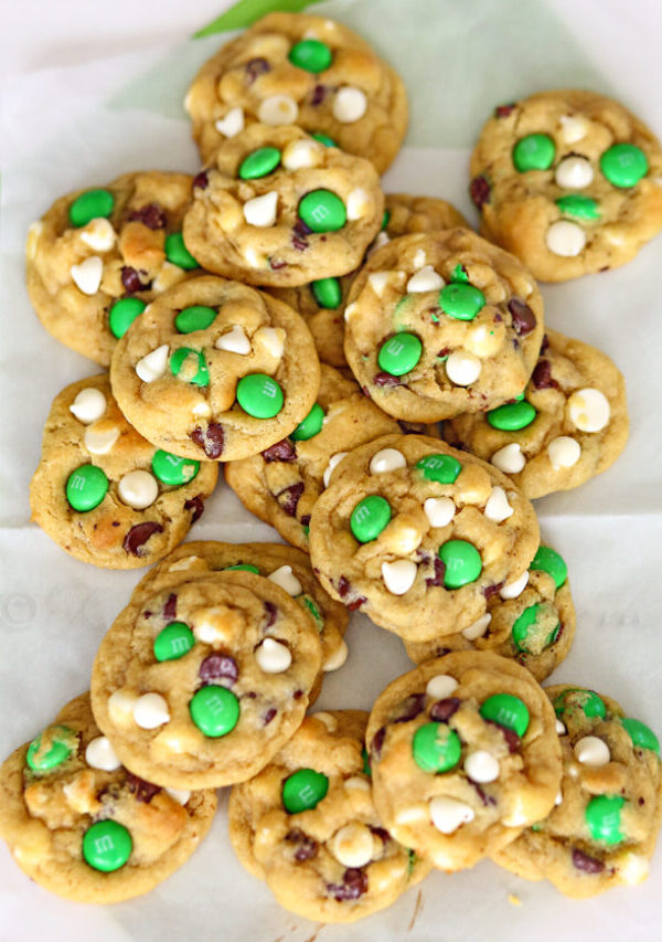 St. Patrick's Day Mint Chocolate Chip Cookies