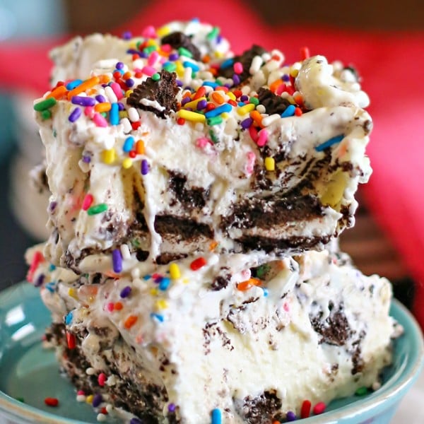 Cake Batter Oreo Cheesecake Dessert - Taste of the Frontier