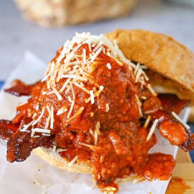 Bacon Meatball Sandwich - Taste of the Frontier