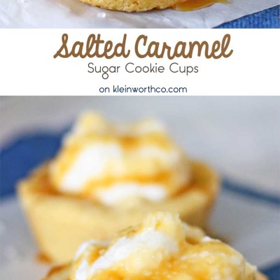 Salted Caramel Sugar Cookie Cups - Yummi Haus