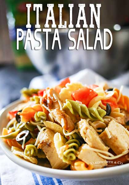Italian Pasta Salad - Taste of the Frontier