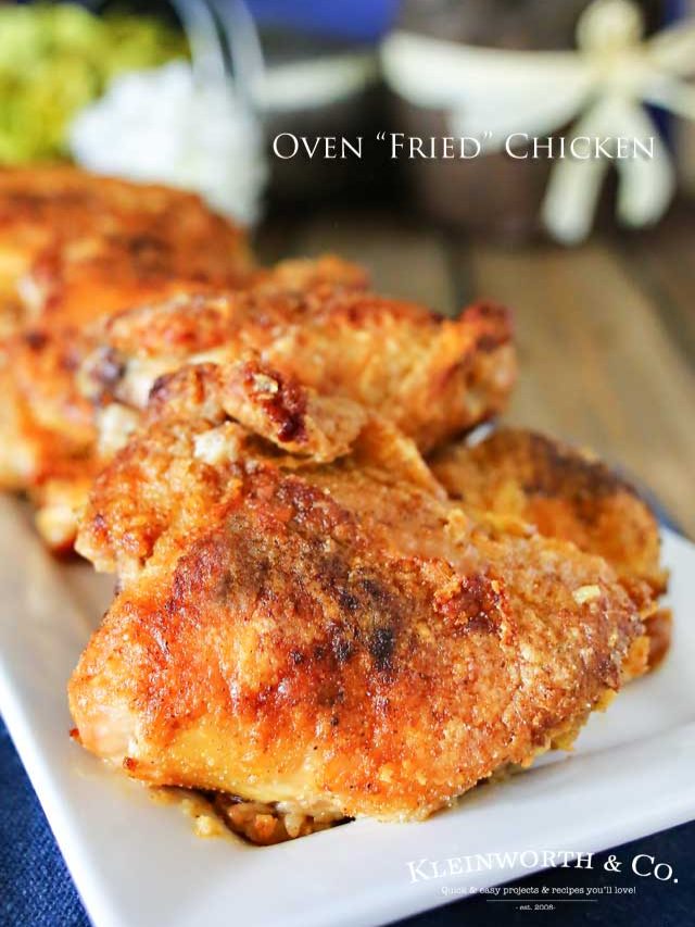 One Hour Oven Fried Chicken Recipe - Taste of the Frontier