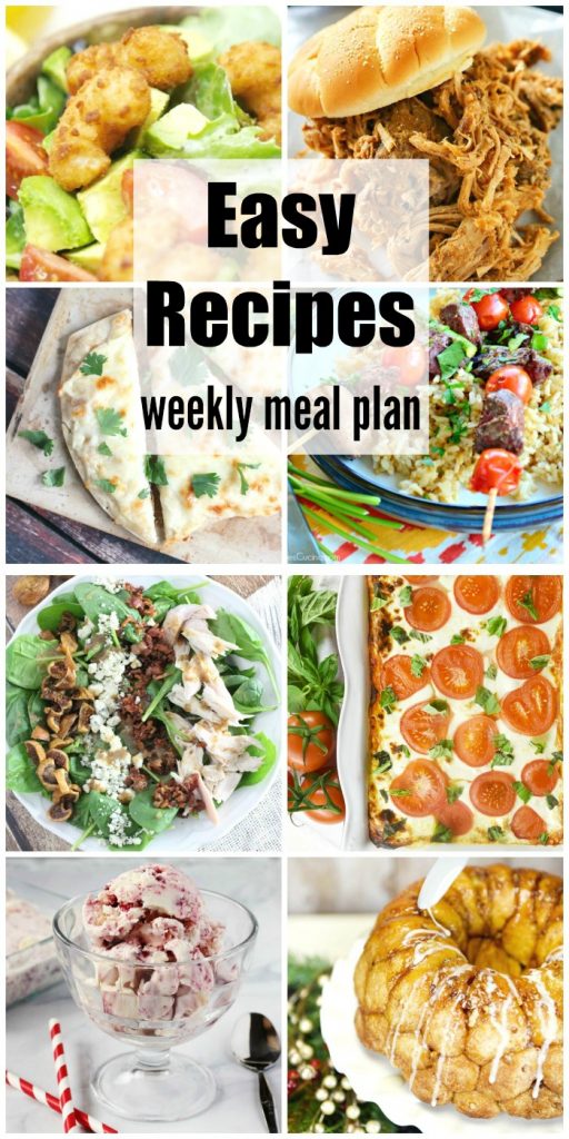 Easy Recipes Weekly Meal Plan Week 35 - Taste of the Frontier