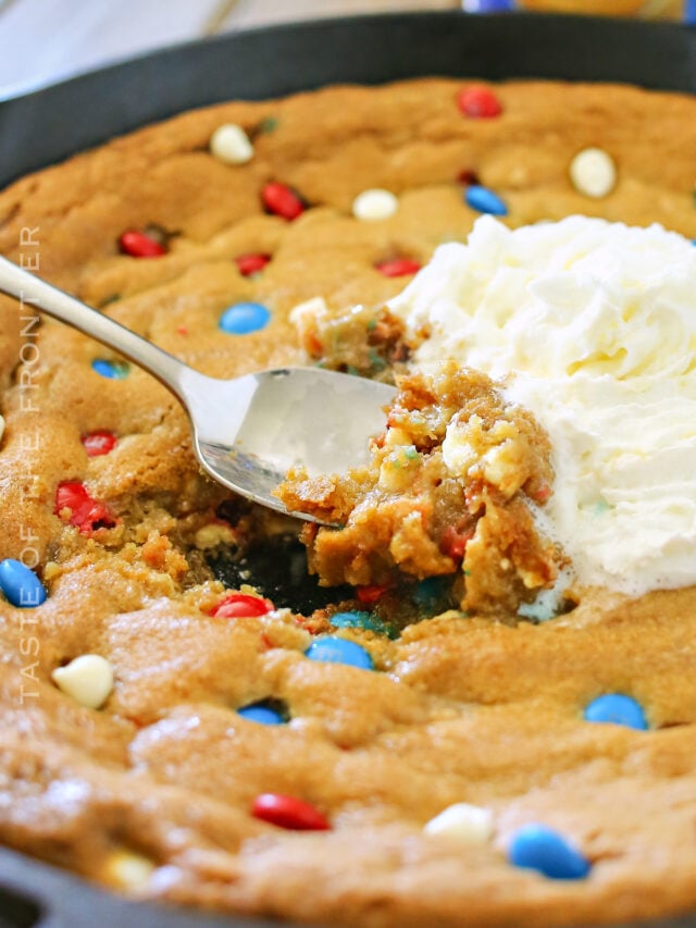Easy Patriotic Skillet Cookie Recipe