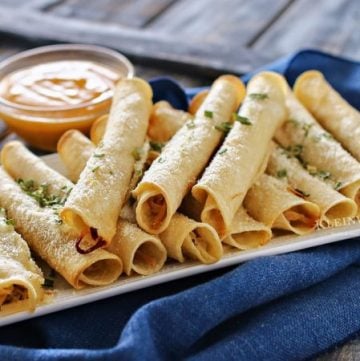 Baked Pulled Pork Taquitos - Taste of the Frontier