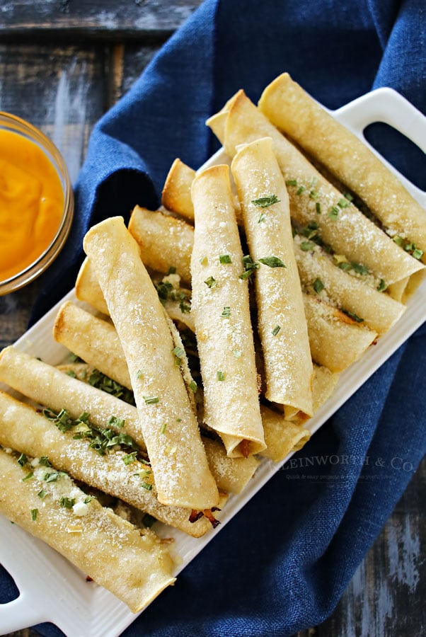 Baked Pulled Pork Taquitos - Taste of the Frontier