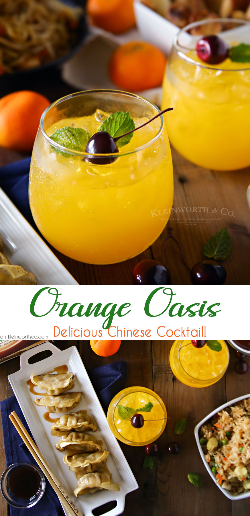 Orange Oasis Chinese Cocktail - Taste of the Frontier