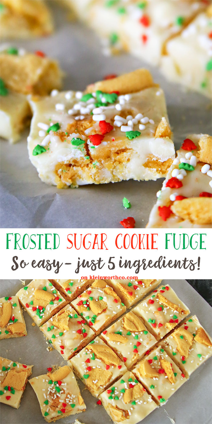 Frosted Sugar Cookie Fudge - Taste of the Frontier