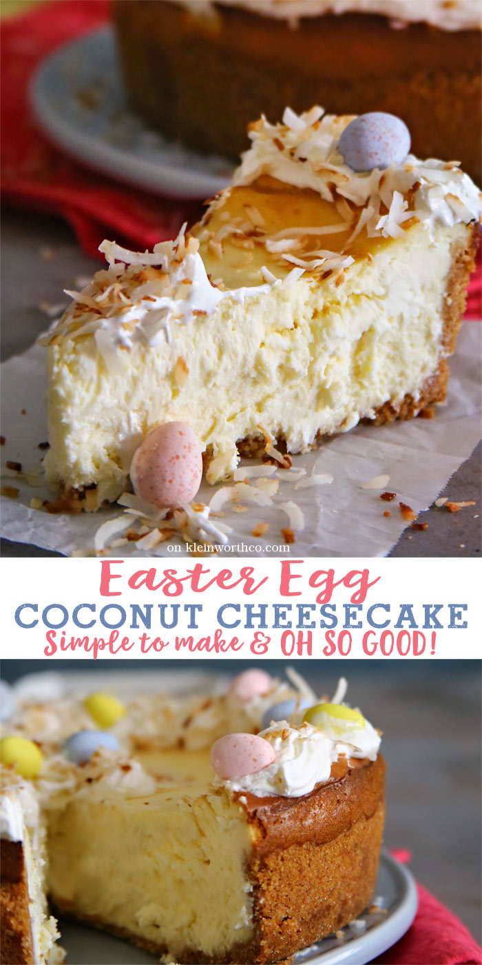 Easter Egg Coconut Cheesecake - Kleinworth & Co