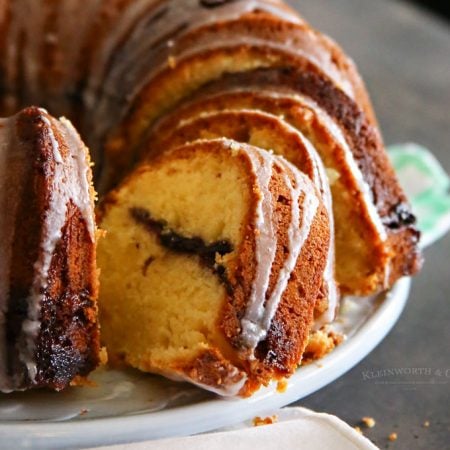 Bonne Maman Blueberry Swirl Bundt Cake - Pinecones and Acorns