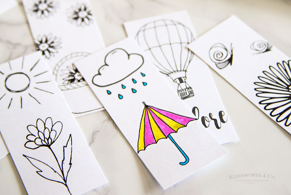spring printable coloring page bookmarks taste of the frontier