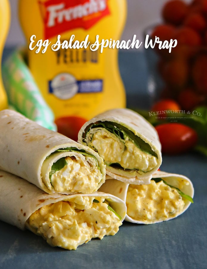 Egg Salad Spinach Wraps - Taste of the Frontier
