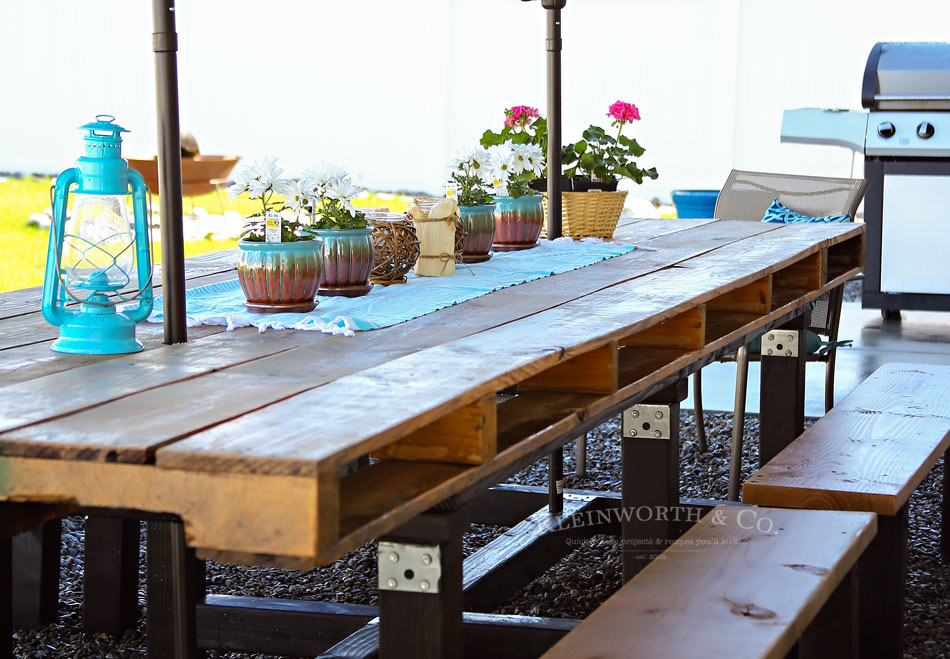 Outdoor Pallet Dining Table How To Make 950 