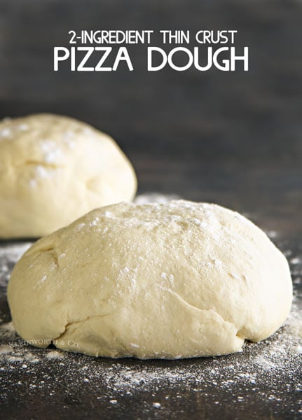 Easy 2-Ingredient Pizza Dough - Yummi Haus