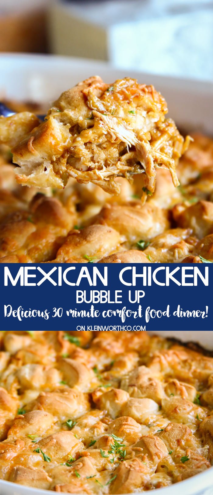 Mexican Chicken Bubble Up Casserole - Taste of the Frontier