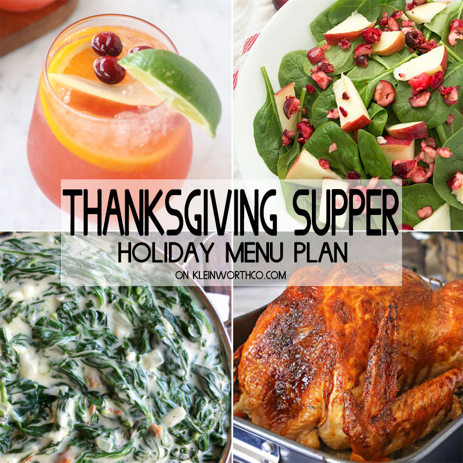 Thanksgiving Supper Holiday Menu Plan - Taste of the Frontier