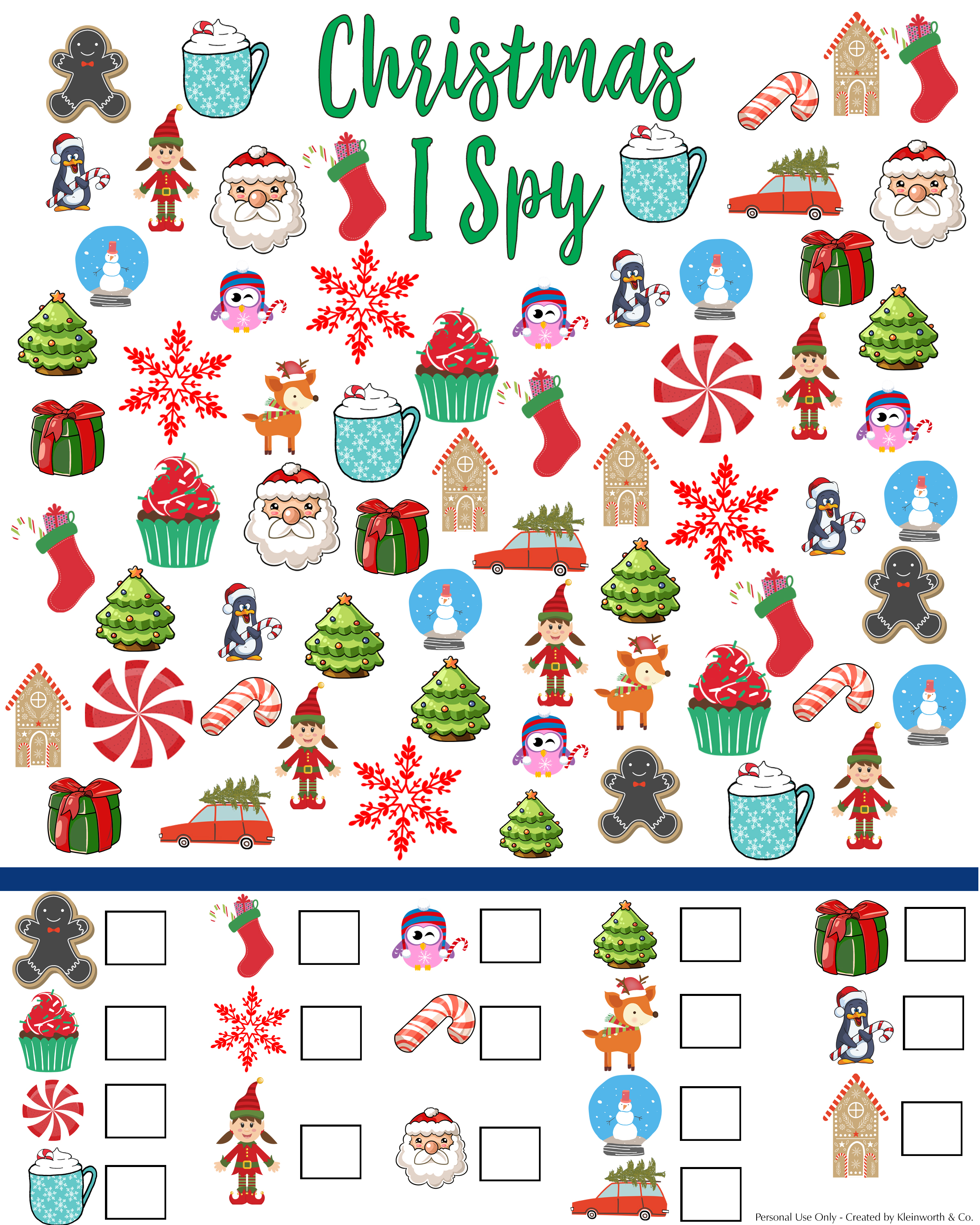 Christmas I Spy Printables Printable Word Searches