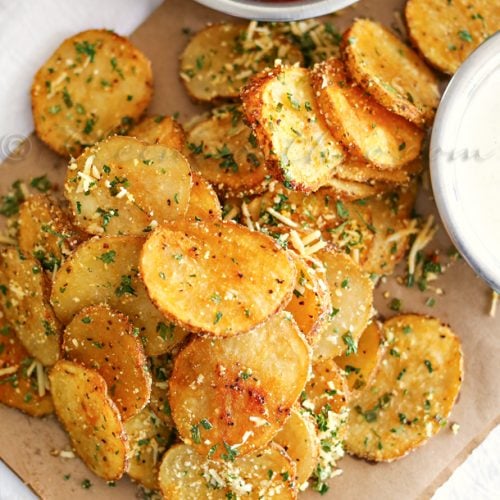 Parmesan Roasted Potatoes - Taste of the Frontier