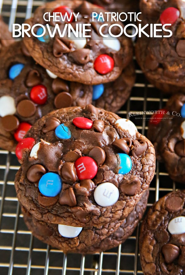 M&M Brownie Cookies - Fun Cookie Recipes