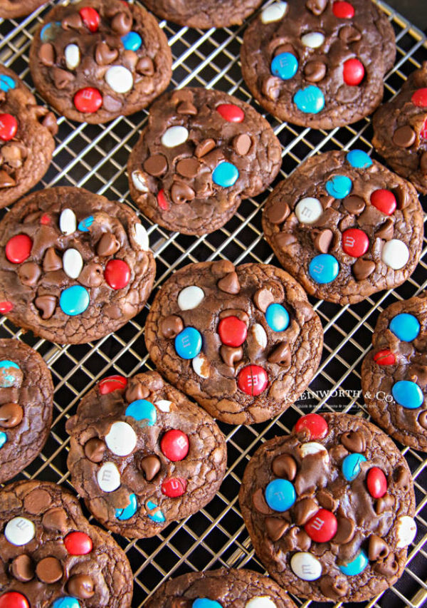 patriotic chocolate cookies