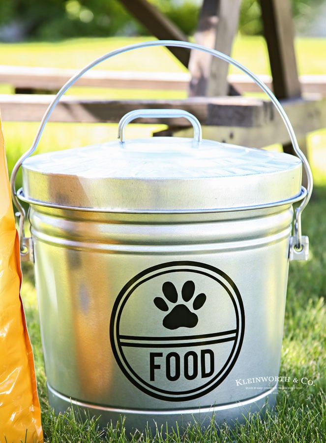 cute pet food container