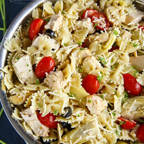 Greek Feta Chicken Pasta Salad - Taste of the Frontier