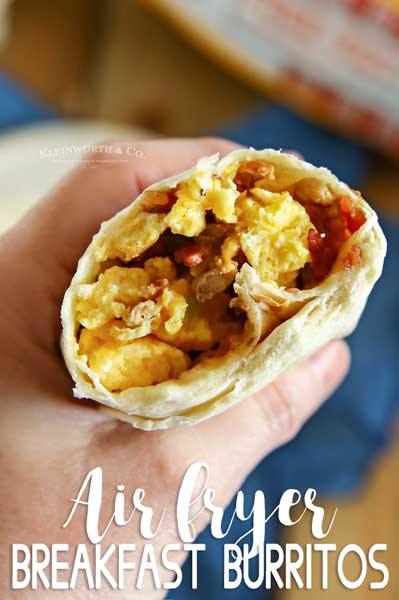 Air Fryer Frozen Breakfast Burrito ❄️ Cooking Time + Sauce Options