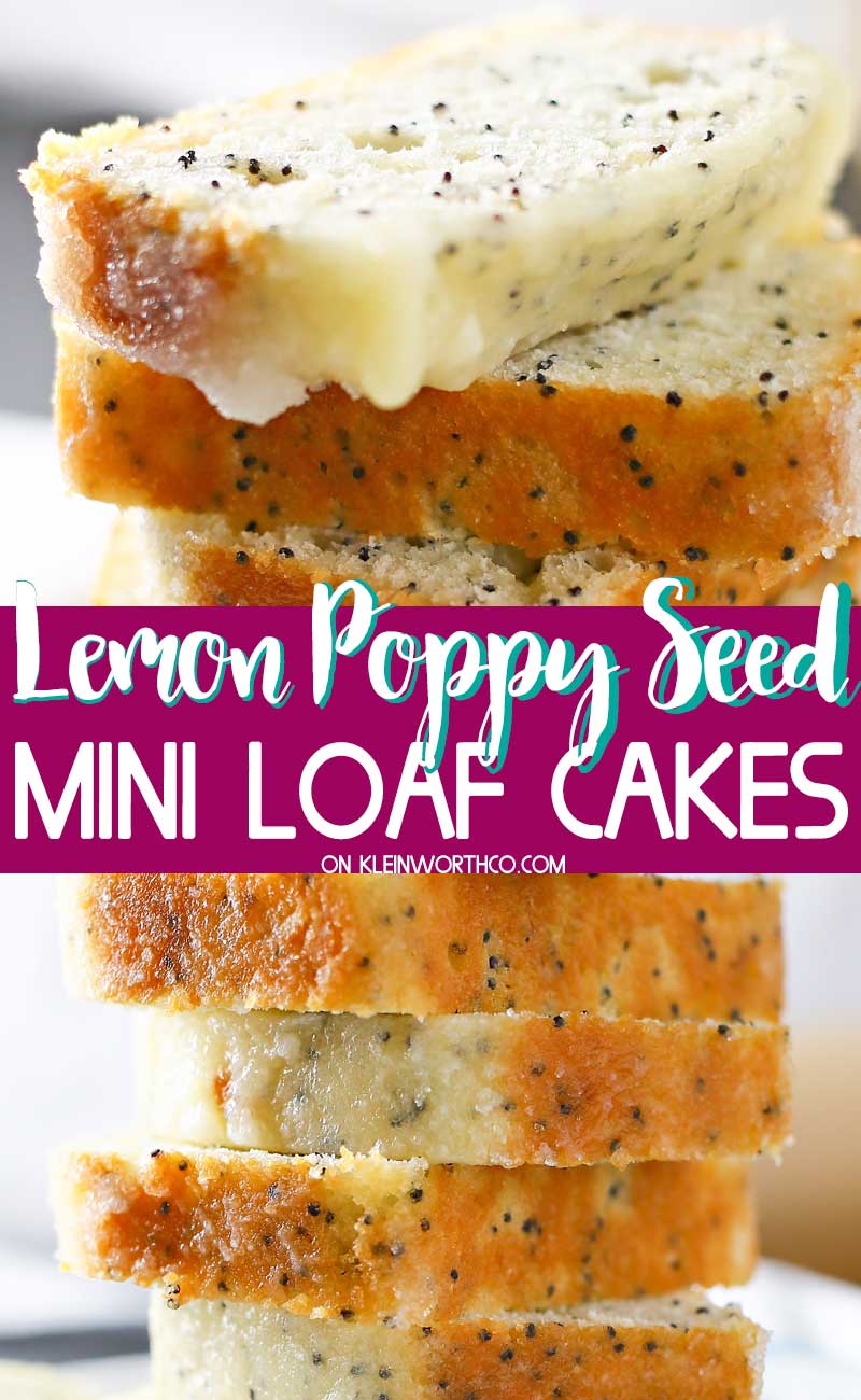 Mini Lemon and Poppy Seed Drizzle Loaves - Tasting Thyme
