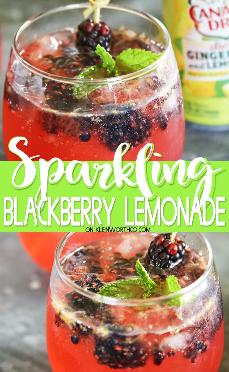 Sparkling Blackberry Lemonade - Taste of the Frontier