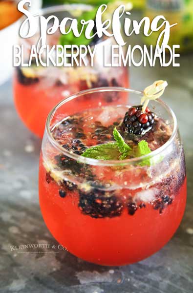 Sparkling Blackberry Lemonade - Taste of the Frontier