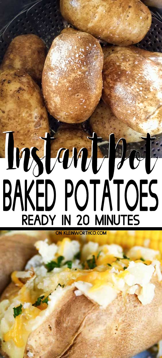 Instant Pot Baked Potatoes - Taste of the Frontier