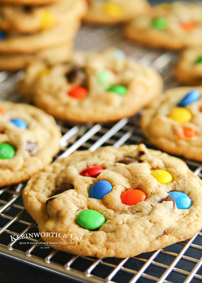 Soft M&M Cookies - Just a Taste