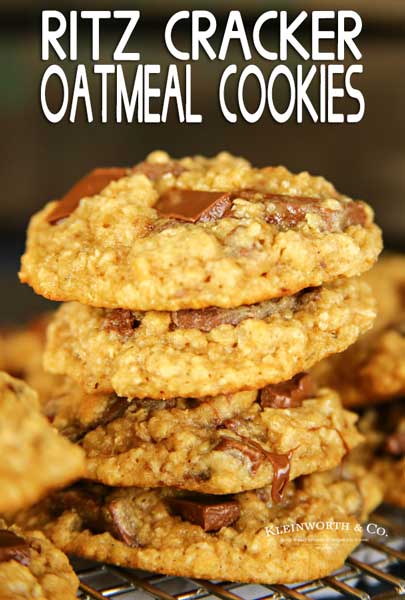 Chewy RITZ Cracker Oatmeal Cookies - Taste of the Frontier