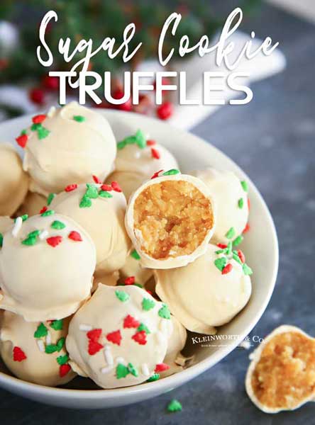 Sugar Cookie Truffles - Taste of the Frontier