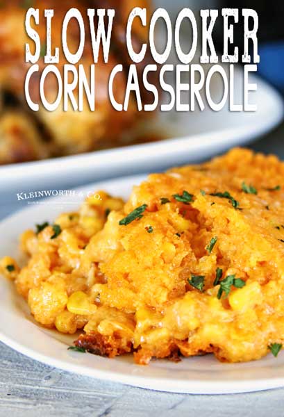 Slow Cooker Corn Casserole - Taste of the Frontier