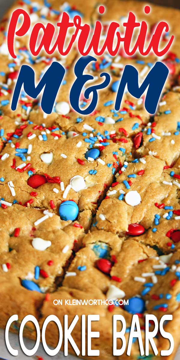 Classic Sugar Cookie Bars with the modern taste of M&M's® Crispy