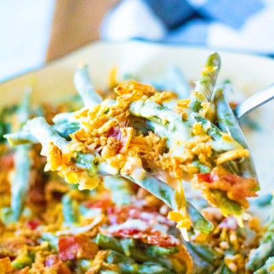 Loaded Green Bean Casserole - Yummi Haus