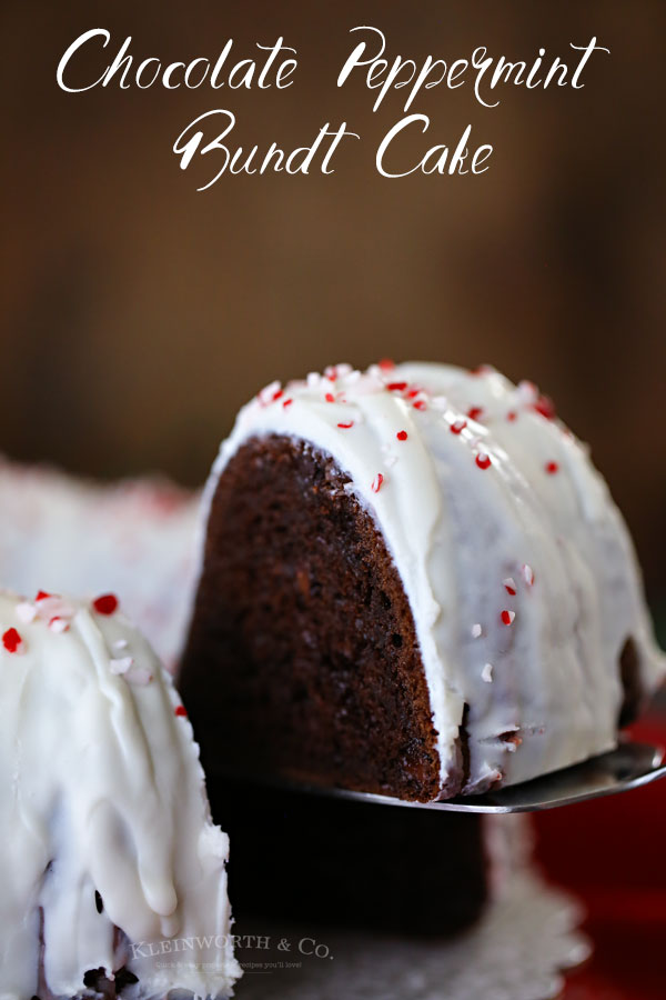 Mini Peppermint Hot Chocolate Bundt Cakes - A Kitchen Addiction