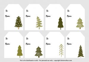 FREE Christmas Gift Tags Printables - Taste of the Frontier