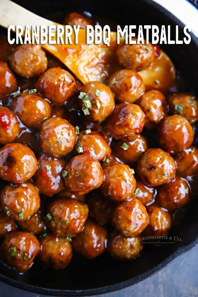 Cranberry BBQ Meatballs - Taste of the Frontier