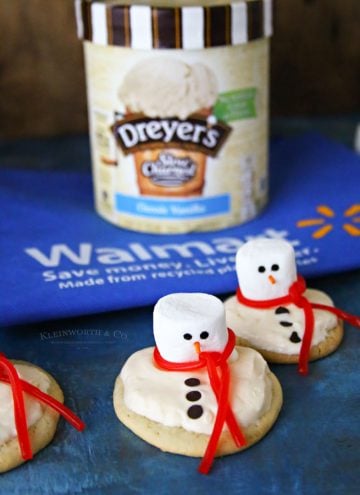 Melting Snowman Frosted Cookies - Yummi Haus