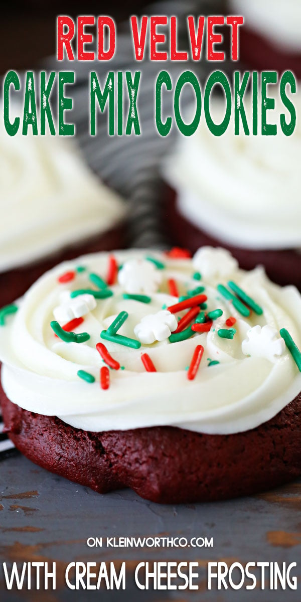 Red Velvet Cake Mix Cookies - Yummi Haus