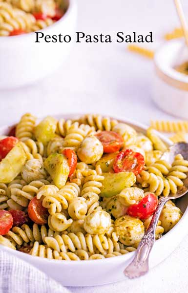 Pesto Pasta Salad - Yummi Haus