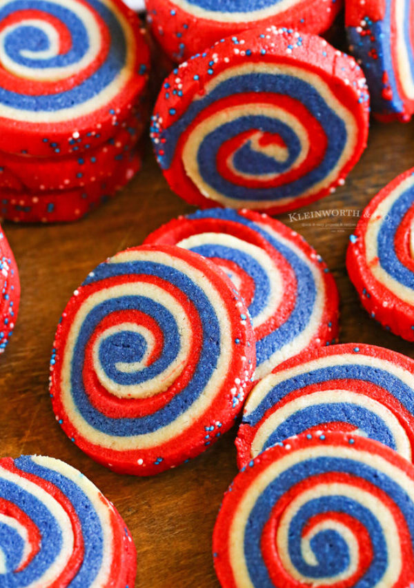 recipe for Patriotic Pinwheel Cookies