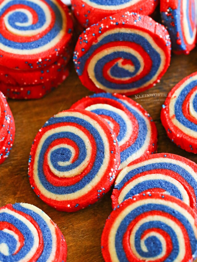 Easy Patriotic Pinwheel Cookies