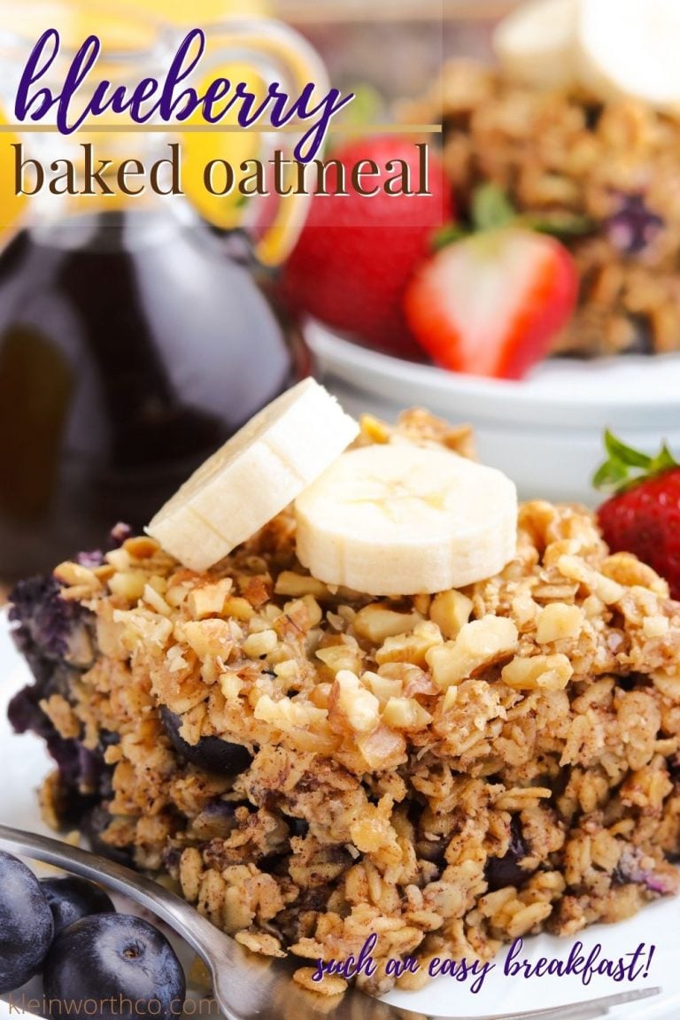 Blueberry Baked Oatmeal - Yummi Haus