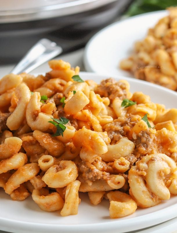 Instant Pot Hamburger Helper - Yummi Haus