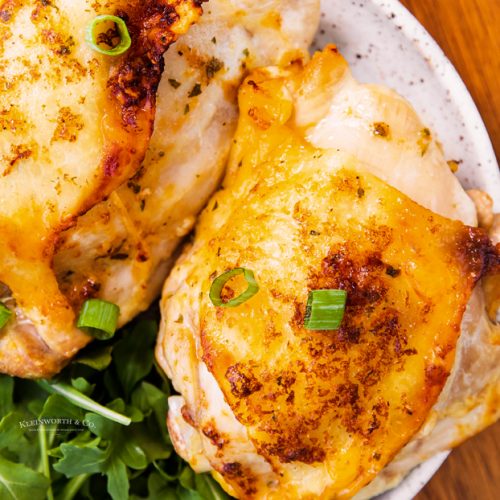 Air Fryer Creamy Garlic Chicken - Yummi Haus